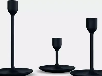 FULLTALIG Candlestick set of 3 1 Low-poly 3D model