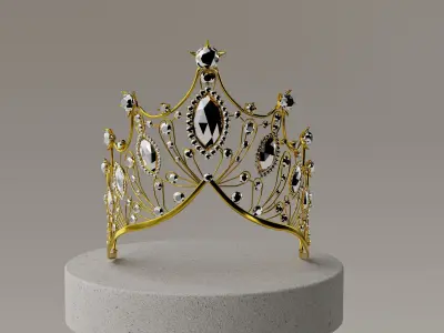 Crown of Shooting Stars 3D model