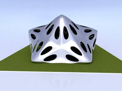 Pointed structure with smooth edges 3D model