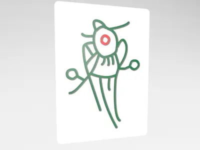 Mahjong V1 Pack 04 Low-poly 3D model