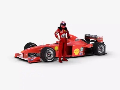 Formula 1 2000  Low-poly 3D model