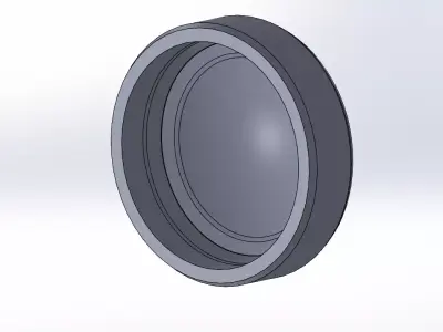 Shock absorber bottom cover 3D print model