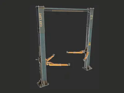 Car Lift Low-poly 3D model
