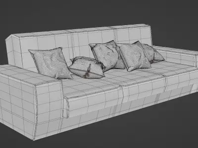 Lounge Couch 3D model