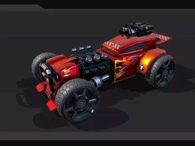TECNO ROADS - REX Low-poly 3D model