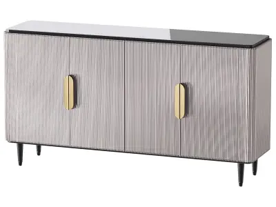 Modern Sideboard Buffet Black Kitchen 3D model