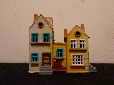 Medieval House 68 3D print model 3D model