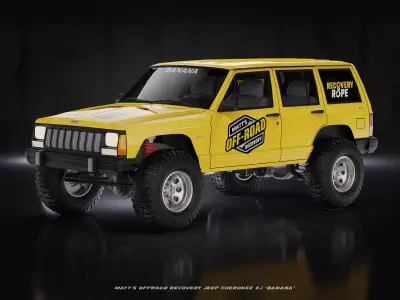 Matts OffRoad Recovery BANANA Jeep Cherokee XJ 3D model