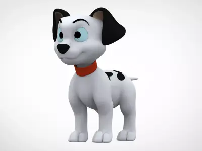 Lucky  Low-poly 3D model