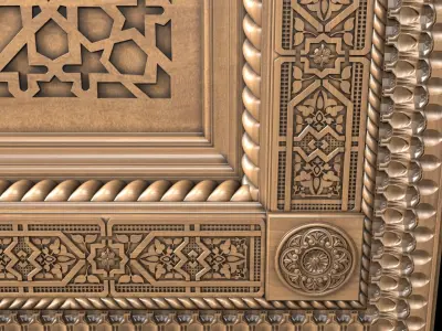 Ceiling in oriental style Arabic decorative ceiling  3D model