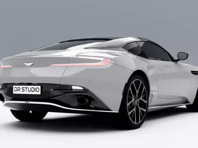 Aston Martin DB11 Low-poly 3D model