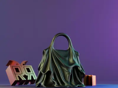 Melted Art Bag 3D print model