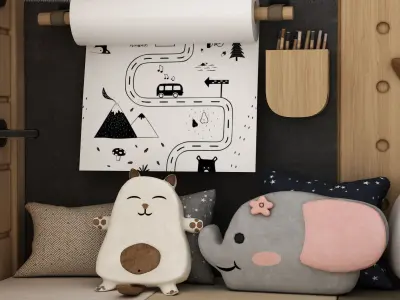 toys and furniture set  3D model