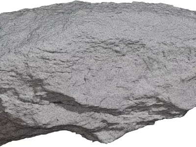 Realistic Sandstone Rock 3D Model  Low-poly 3D model