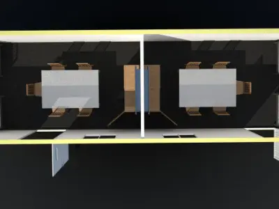 Habitable Container 3D model Free low-poly 3D model