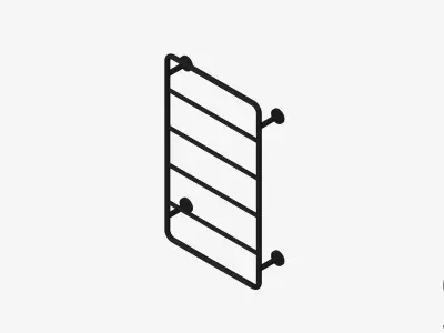 Towel Rail - Ladder - Luxury - Sleek Low-poly 3D model