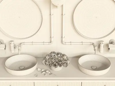 Bathroom furniture Free 3D model