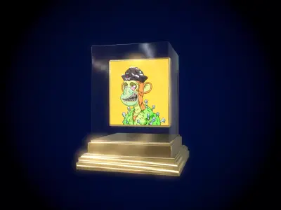 Mutant Ape 20 Gold Club Low-poly 3D model