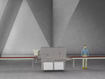 Automatic capping machine 3D model