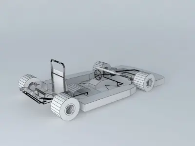 Go-kart racing car 3D model