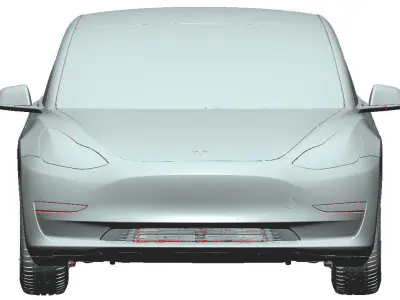 Tesla Model 3 2020 - Exterior Scan 3D model 3D model