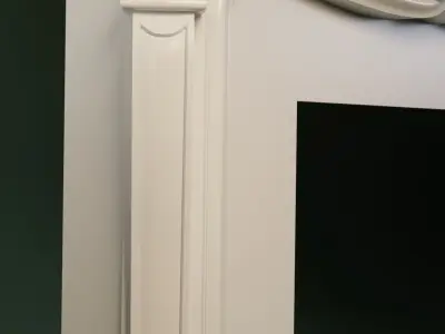 Louis XV style fireplace mantel 3D model