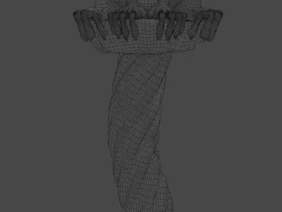 Mascaron Low-poly 3D model