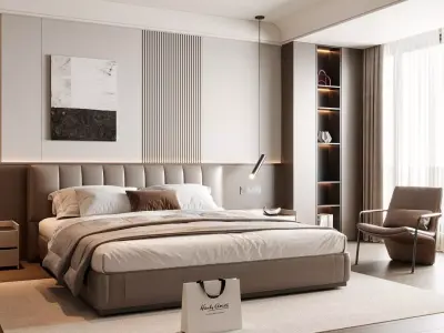 Master bedroom 3D model 3D model