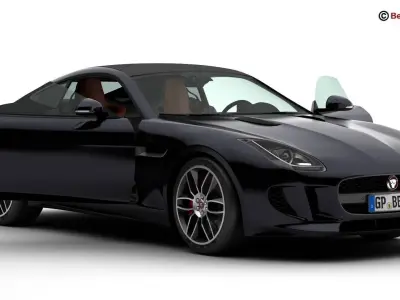 Jaguar F Type R Coupe 2015 3D model