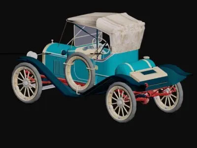 Herreshoff Runabout 1913 Low-poly 3D model