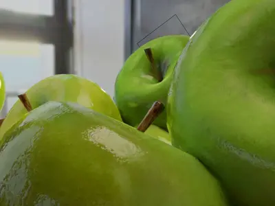 Realistic apples low-poly and low-price Low-poly 3D model