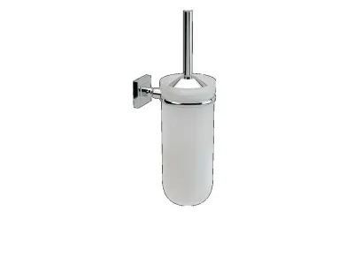 Violet Toilet Brush Glass 3D model