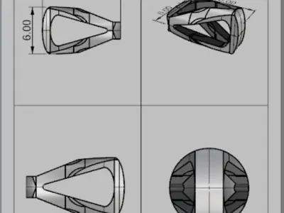 Eslabon para cadenas chain link E2016-31 3D print model