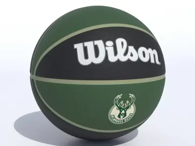 Wilson Milwaukee Bucks Basketball 3D model