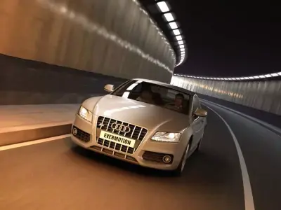 Subway With Car Audi 3D model