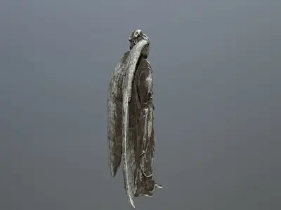 Angel Statue 5 Low-poly 3D model