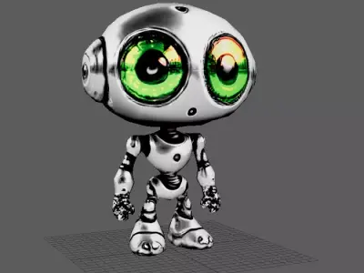 Low Poly Robot Free 3D model