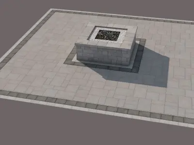 Stone Bonfires 3D model