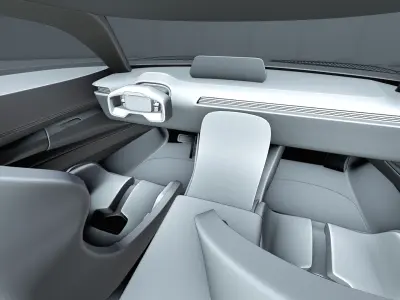 Futuristic Concept Racing Car 3D Model 3D model