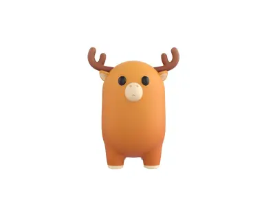 Deer Character 3D model
