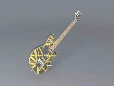 Eddie Van Halens Wolfgang model guitar Free 3D model