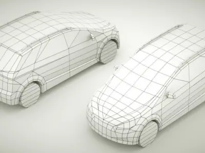 Generic VAN v5 Low-poly 3D model