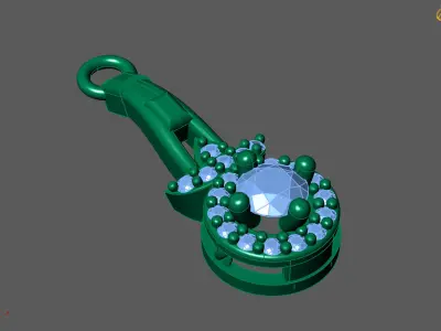 Women Pendants 3DM STL Pendant Renders Details 3D print model 3D print model