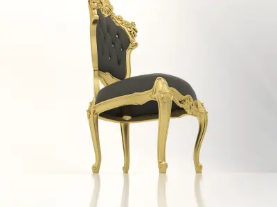 Classic Chair for Interior and CNC 2 3D model