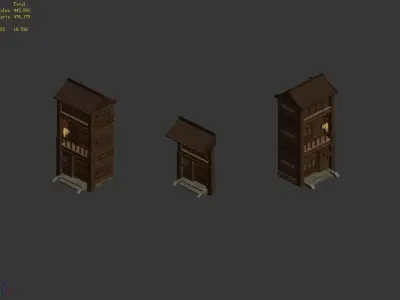 Game Mountain - Architecture - House 01 3D model