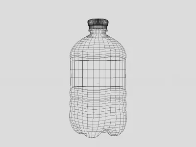 Mineral Water Voeslauer Low-poly 3D model