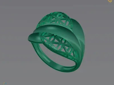 Women Plain Ring Ready STL 3DM Models Womens Rings 3D models 3D print model