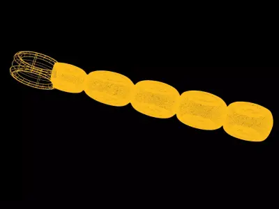 Tribal pendant charms - one inch pendant 3D print model