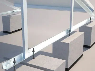 Solar Installation accurate and actual construction detail Low-poly 3D model