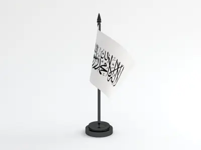 Table Flag Afghanistan 3D model